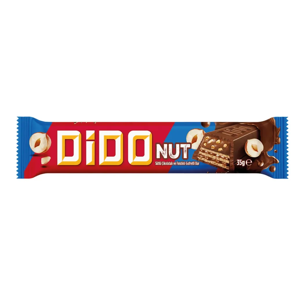 أولكر ديدو نت ويفر البندق 35 جم/ULKER DIDO NUT CHOCOLATE WAFER WITH HAZELNUT 35 G