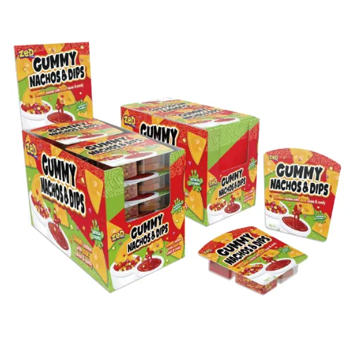 زد حلوى على شكل الناتشوز 51  جم/ZED GUMMY NACHOS&DIPS 51 G