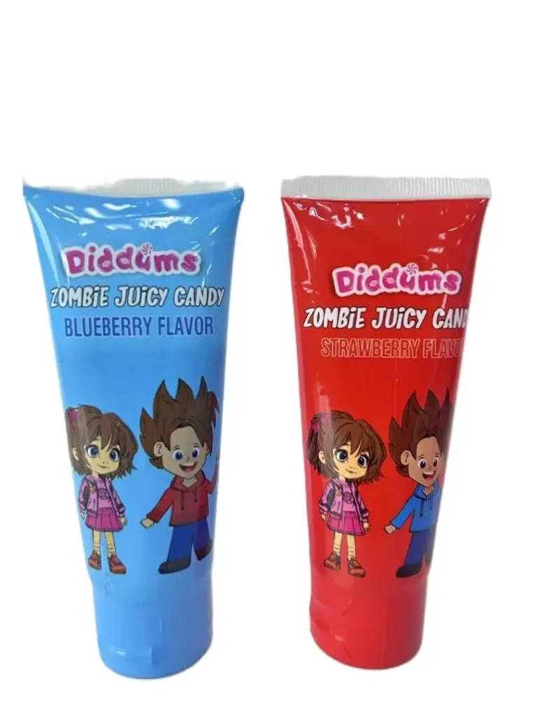 عصير زومبى نكهة البلوبيرى والفراولة 80  جم/ZOMBIE JUICY CANDY BLUE BERRY AND STRAWBERRY 80 G