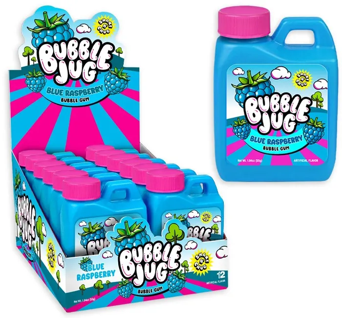 بابل جك نكهة بالتوت الازرق  55  جم/BUBBLE JUG BLUE RASPBERRY  44 G