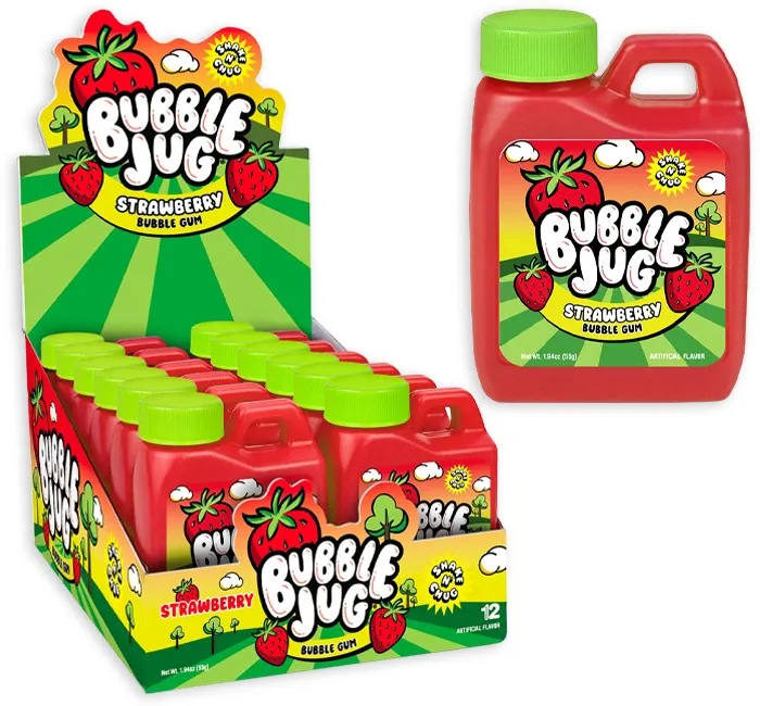 بابل جك نكهة بالفرالة  55  جم/BUBBLE JUG STRAWBERRY  44 G