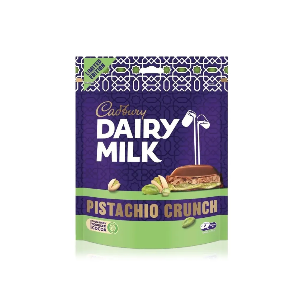 كادبورى ديرى ميلك بالبيستاشيو المقرمش 145  جم/CADBURY DAIRYMILK PISTACHIO CRUNCH 145 G