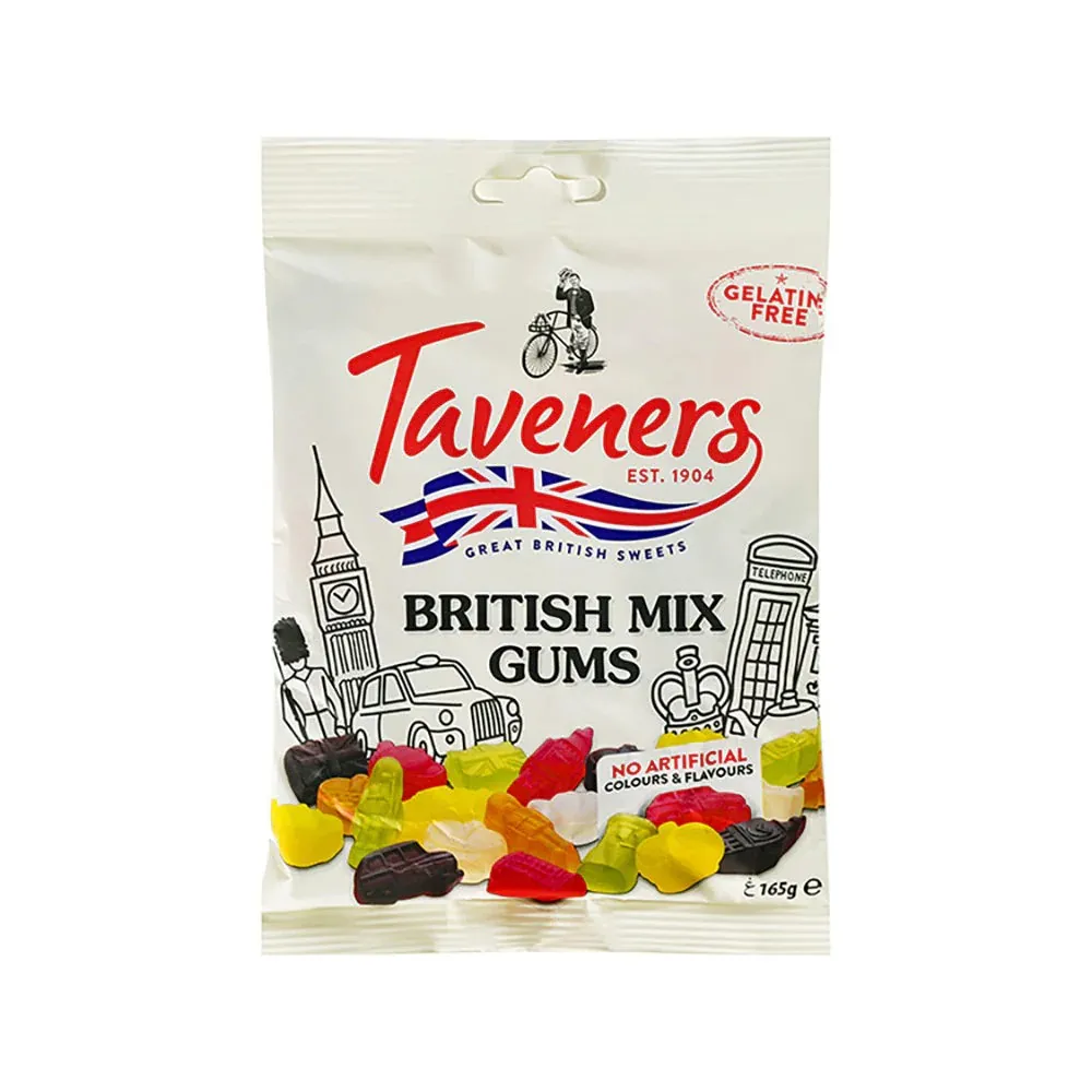تافينيرز جيلى ميكس بريطانيا 165 جم/TAVENERS BRITISH MIX GUMS 165 G