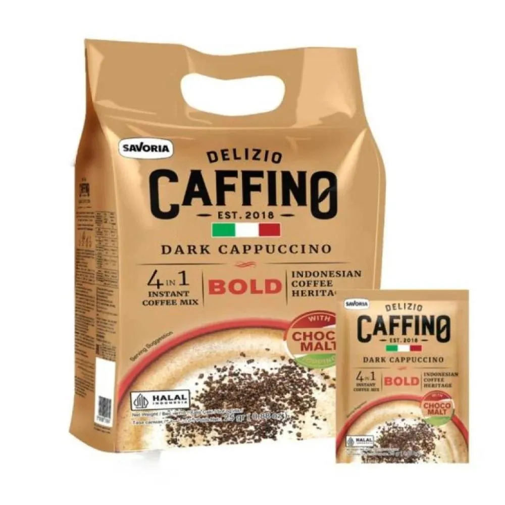 ديليزو كافيينو بولد 25جم*20/DELIZIO CAFFINO BOLD 25 G*20