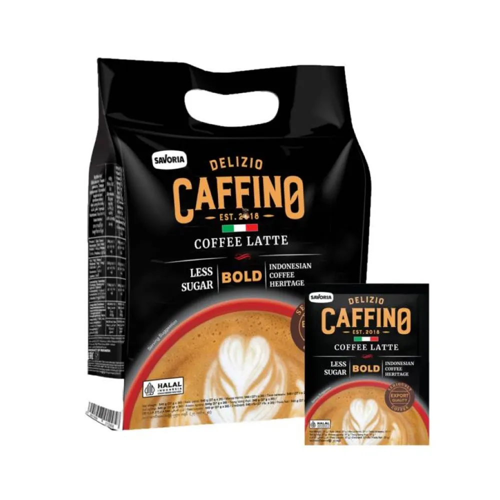 ديليزو كافيينو بولد دارك  25جم*20/DELIZIO CAFFINO BOLD DARK 25 G*20