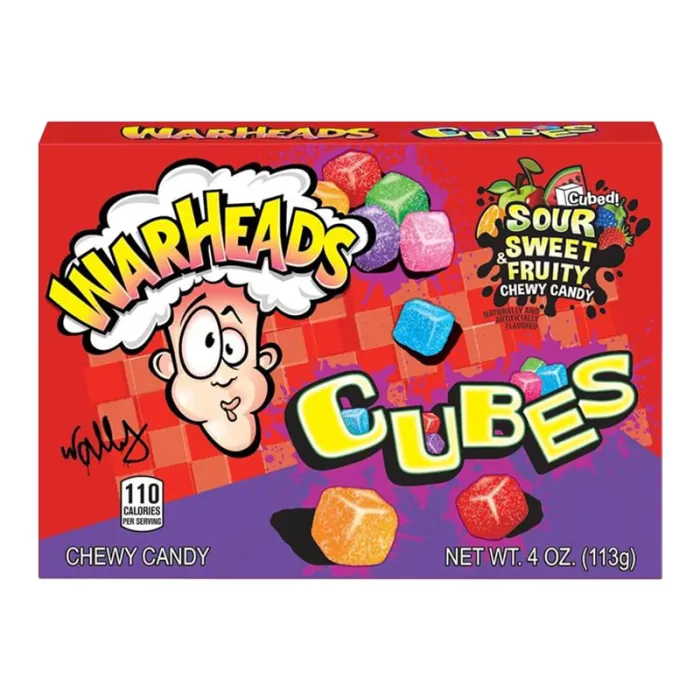 ور هيدز كيوبس سور الفواكة 113  جم/SOUR PATCH CUBES SOUR FRUITY 113 G