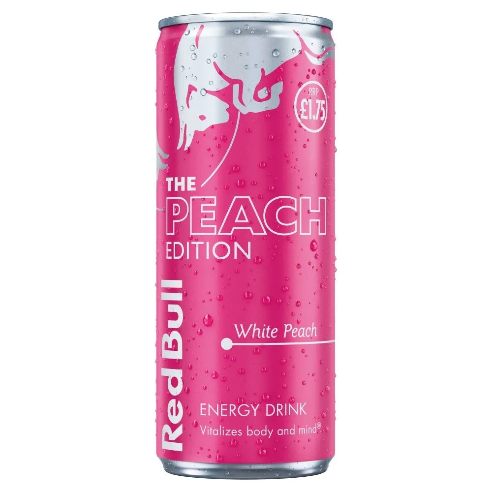 رد بول الخوخ الابيض 250  مل/REDBULL WIHTE PEACH 250 ML