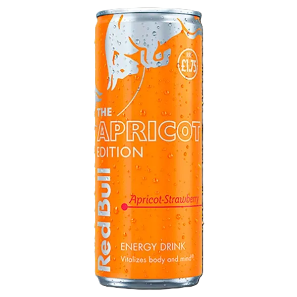 رد بول فراولة ومشمش 250  مل /REDBULL STRAWBERRY & APRICOT 250 ML