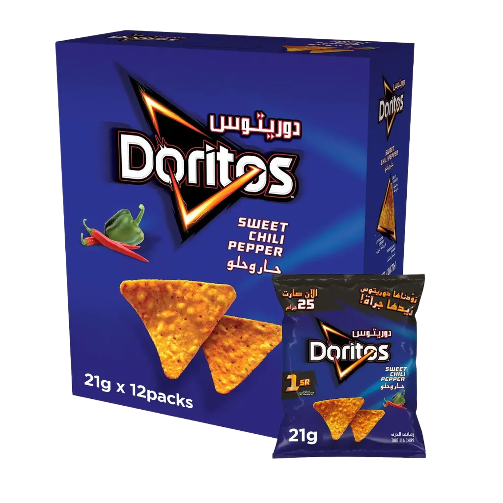 دوريتوس 21  جم*12/DORITOS 21 G*12