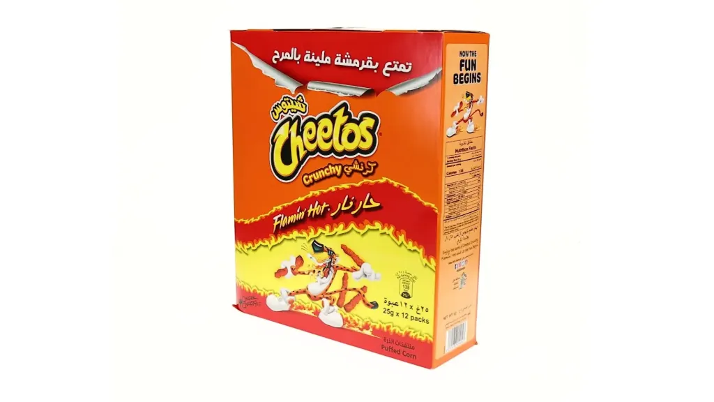 شيتوس كرانشى فلامينج هوت 25  جم*12/CHEETOS CRUNCHY FLAMING HOT 25 G*12