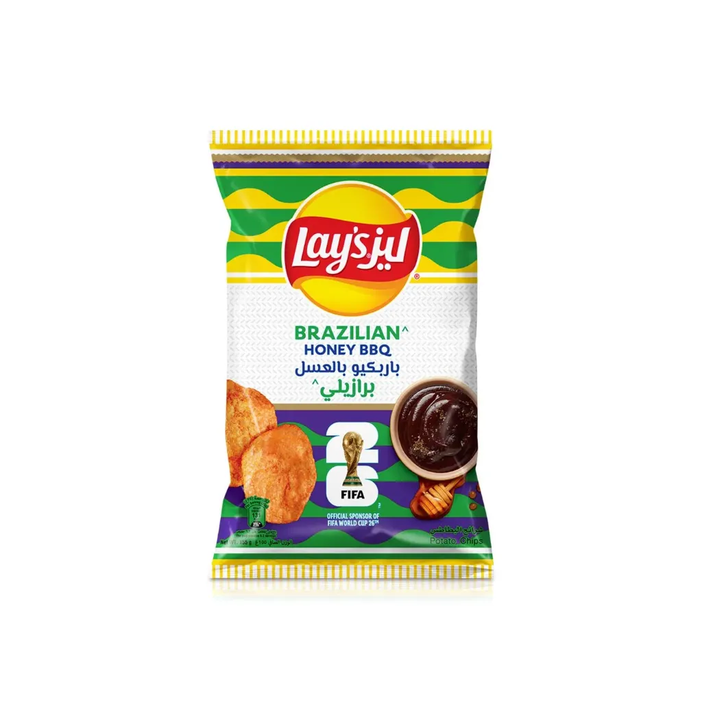 ليز باربكيو بالعسل برازيلى 155  جم/LAY'S HONEY BBQ BRAZILIAN 155 G