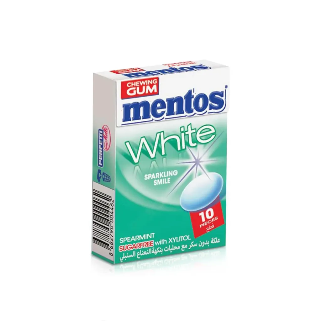 منتوس وايت نكهة النعناع الأخضر 14.5*12/MENTOS WHITE SPEARMINT 14.5*12