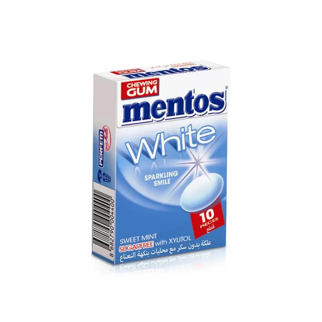 منتوس وايت نكهة النعناع الحلو 14.5*12/MENTOS WHITE SWEET MINT 14.5*12