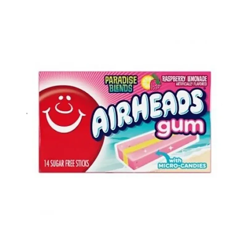 اير هيدز علك نكهة التوت والليمون  14  عود/AIR HEADS GUM PARADISE BLEND 14 STICKS
