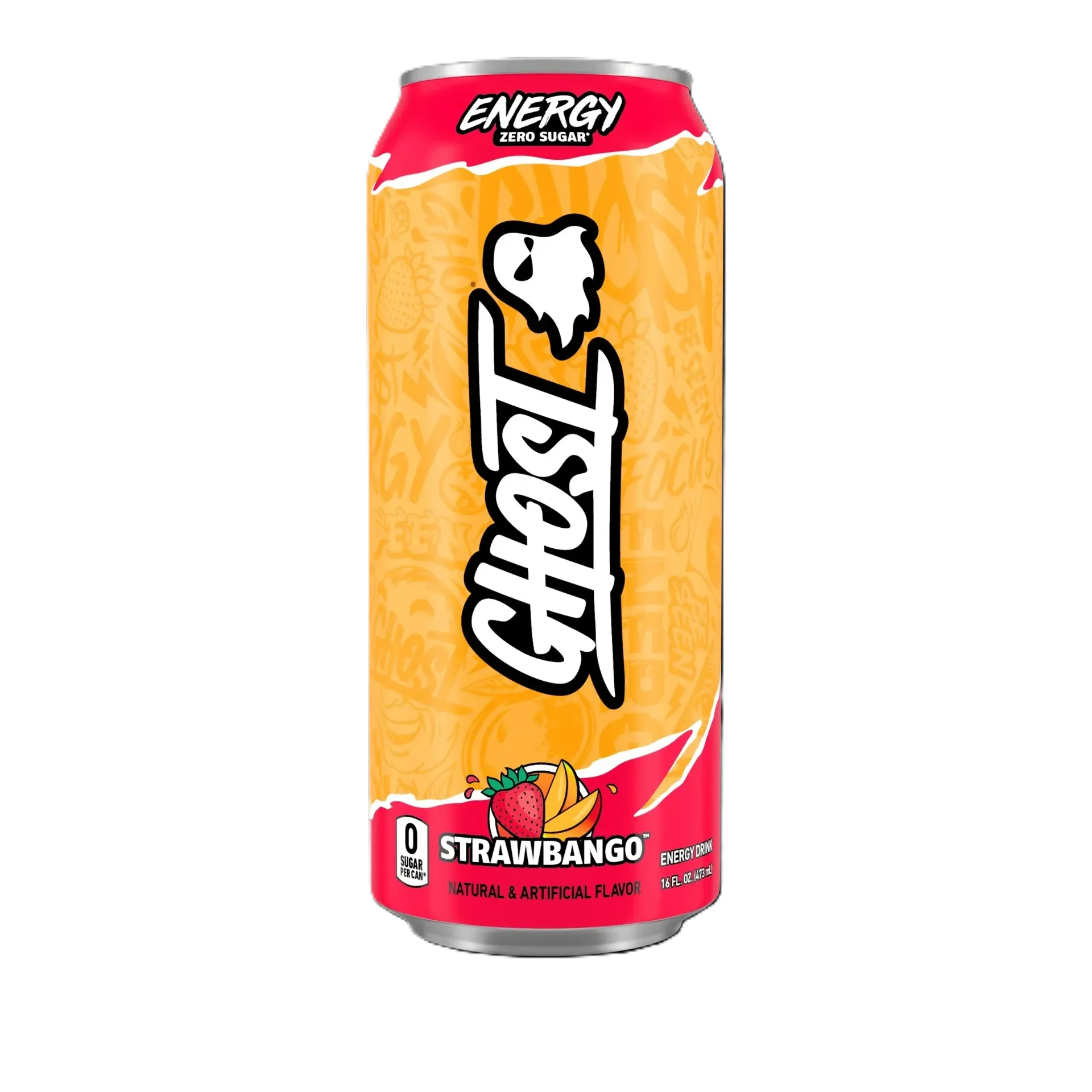 مشروبب جوست نكهة المانجو والفراولة 12*437مل/GHOST STRAWBANGO 473 ML*12