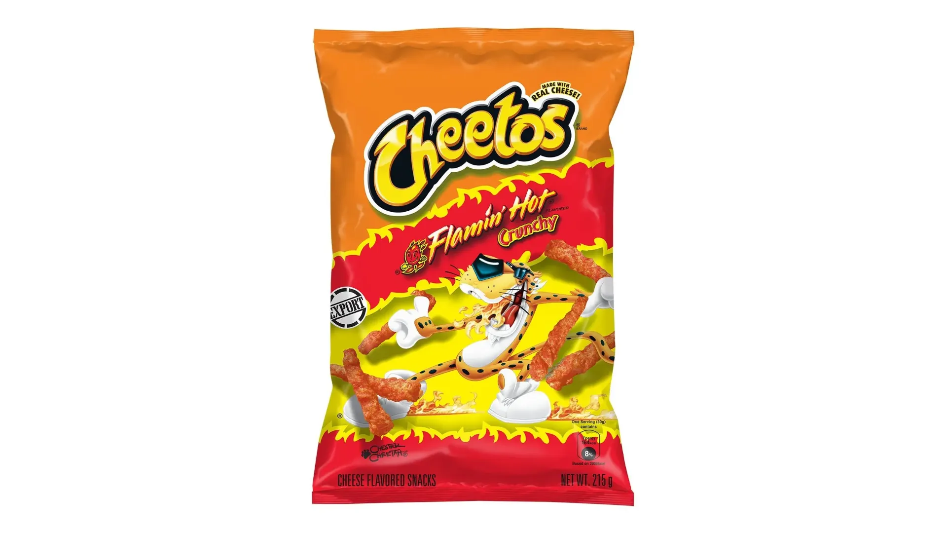 شيتوس كرانشى فلامينج هوت 215  جم/CHEETOS CRUNCHY FLAMING HOT 215 G