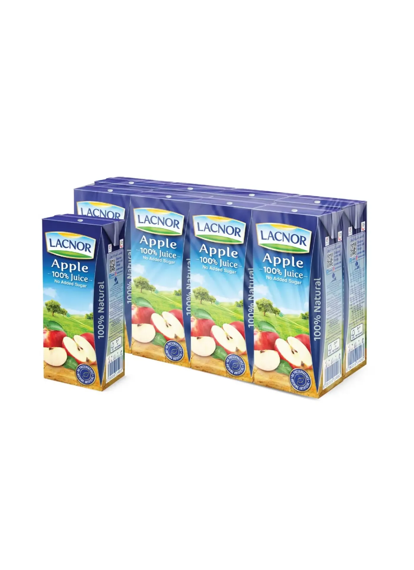 عصير لاكنور نكهة التفاح 180  مل/LACNOR APPLE JUICE 180 LG