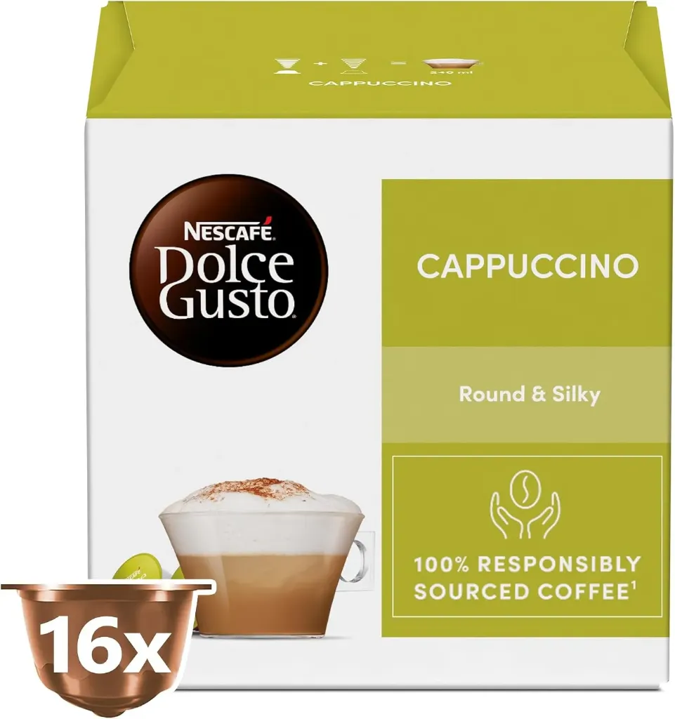 كبسولات نسكافية دولسى جوستو كابتشينو 186.4  جم NESCAFE DG CAPSULES CAPPUCCINO 186.4 G