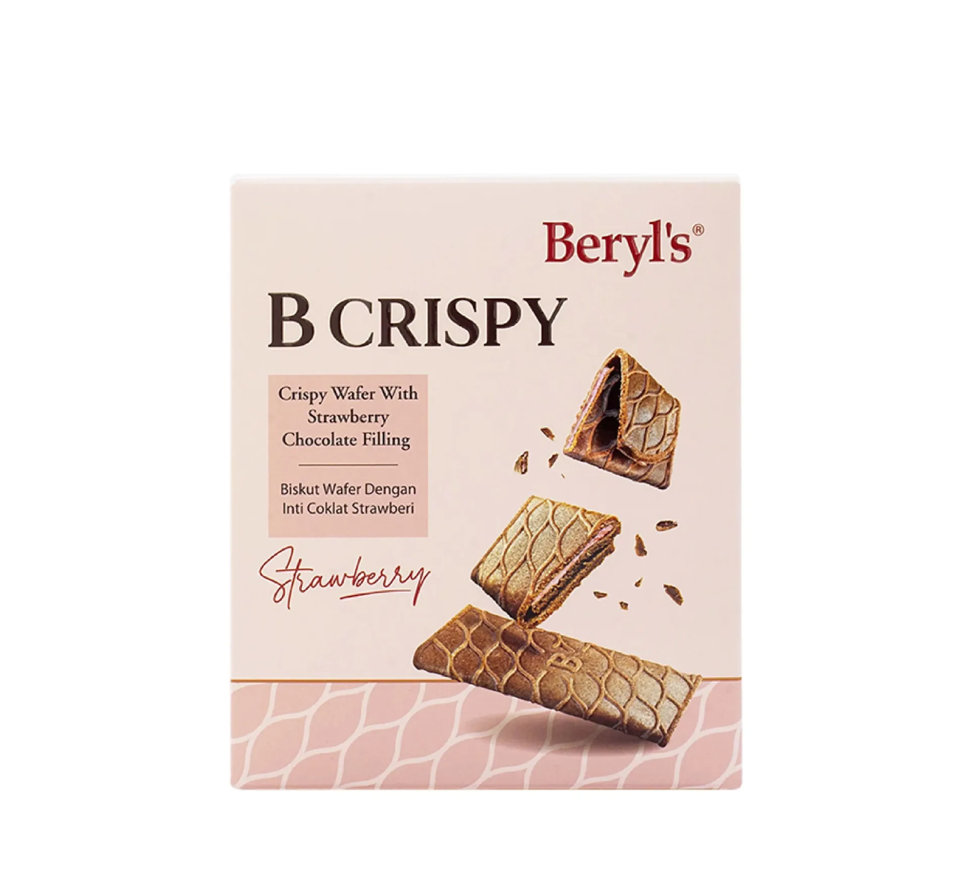 بارليز كريسبى ويفر بشوكولاتة الفراولة 80 جمBARLYS CRISPY WAFER