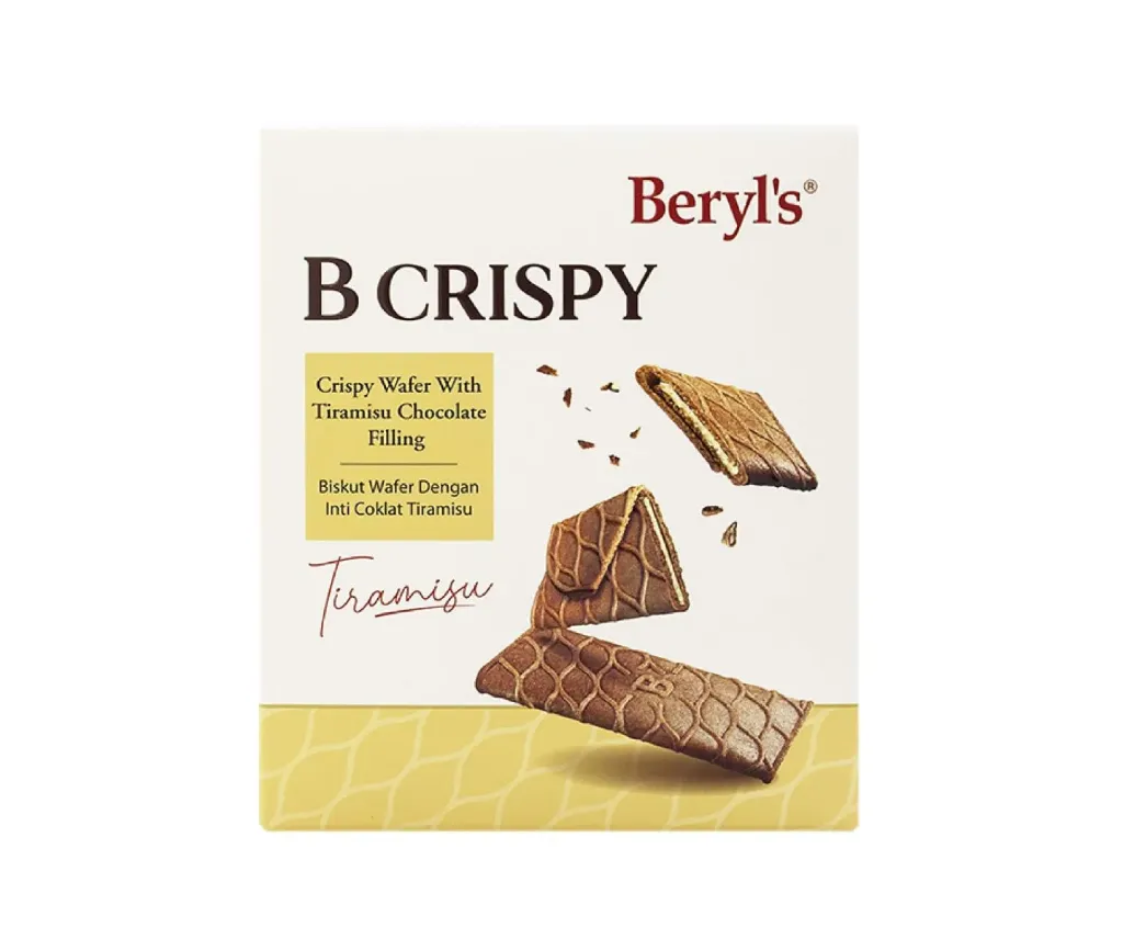 بارليز كريسبى ويفر بشوكولاتة التراميسيو  80 جمBARLYS   CRISPY WAFER TIRAMISU CHOCOLATE 80 G