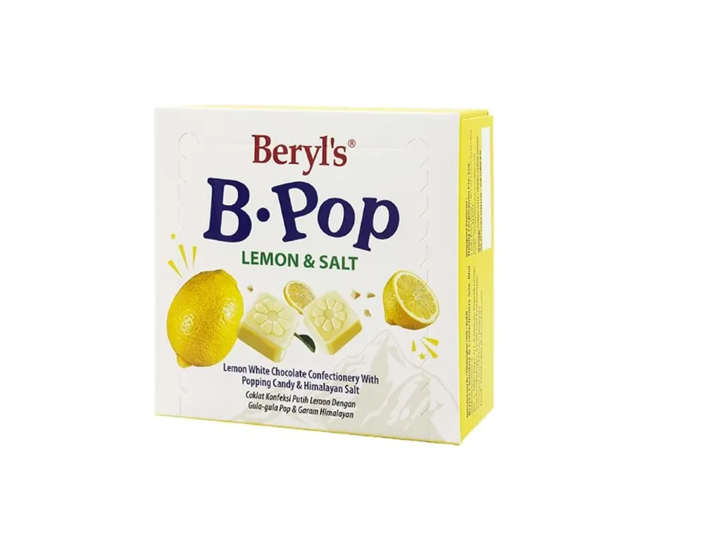 بارليز بوب ليمون وملح بالشوكولاتة البيضاء 50  جمBARLYS POP LEMON &SALT WHITE CHOCOLATE  50 G