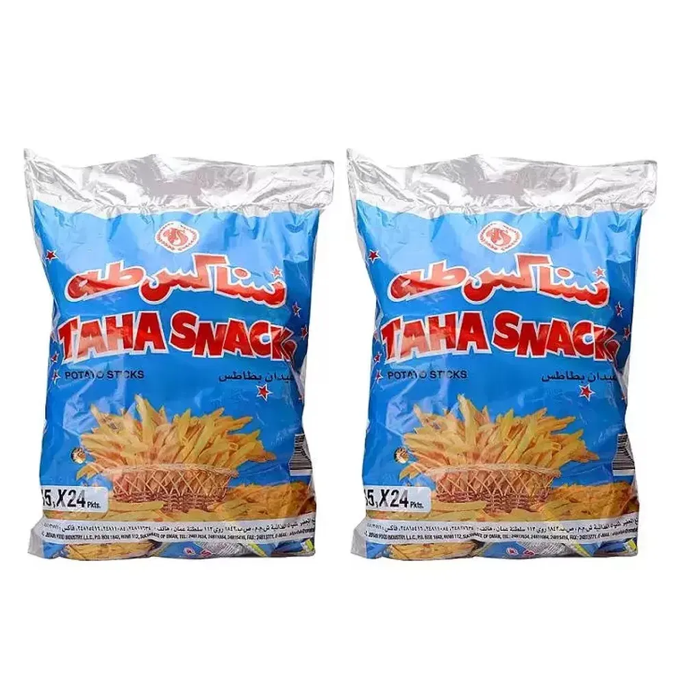 سناكس طه عيدان بطاطس24*15  جم/TAHA SNACK POTATO STICKS 24*15 G
