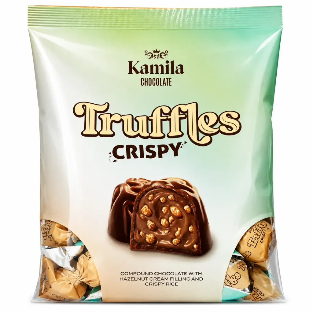 كاميلا شوكولاتة ترافيل كريسبى 650  جم/KAMILA CHOCOLATE TRUFFLES CRISPY 650 G