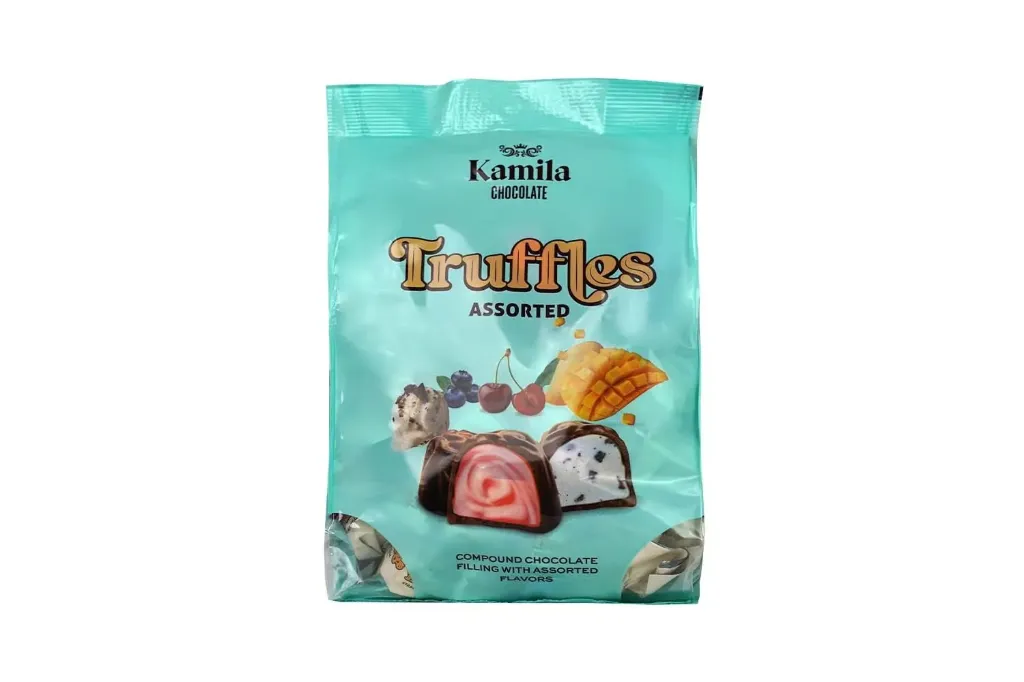 كاميلا شوكولاتة ترافيل منوع أزرق 650  جم/KAMILA CHOCOLATE TRUFFLES ASSORTED BLUE 650 G