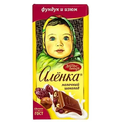 أليونكا شوكولاتة حليب بالبندق 75  جم/ALIONKA MILK CHOCLATE WITH HAZELNUT 75 G