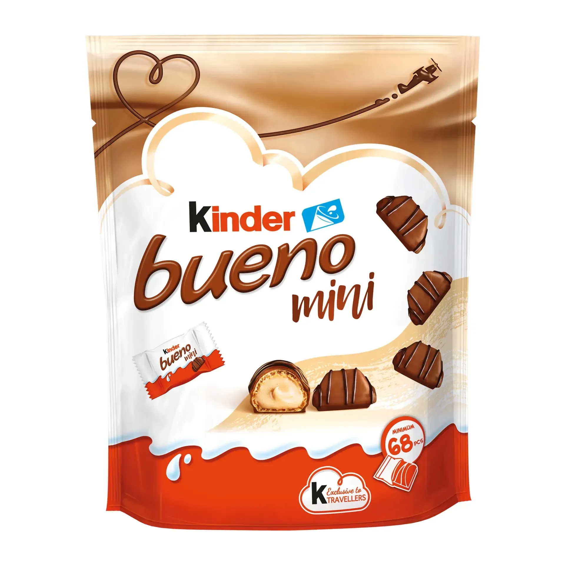 كيندر بوينو مينى 400  جم(68  حبة)/KINDER BUENO MINI 400 G(68PCS)