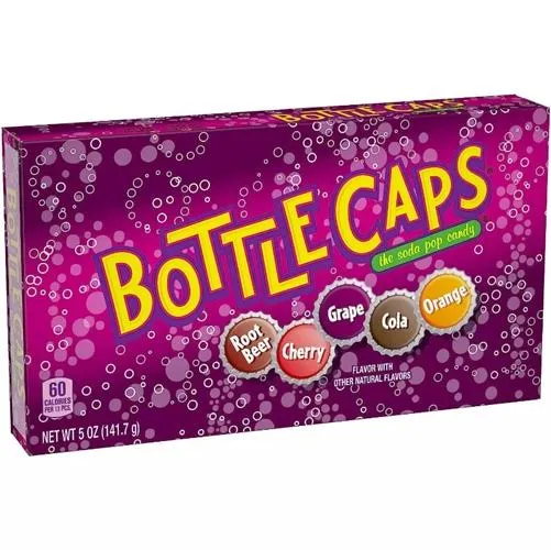 حلوى على شكل غطاء الصودا 142 جم/BOTTLE CAPS SODA POP CANDY 142 G