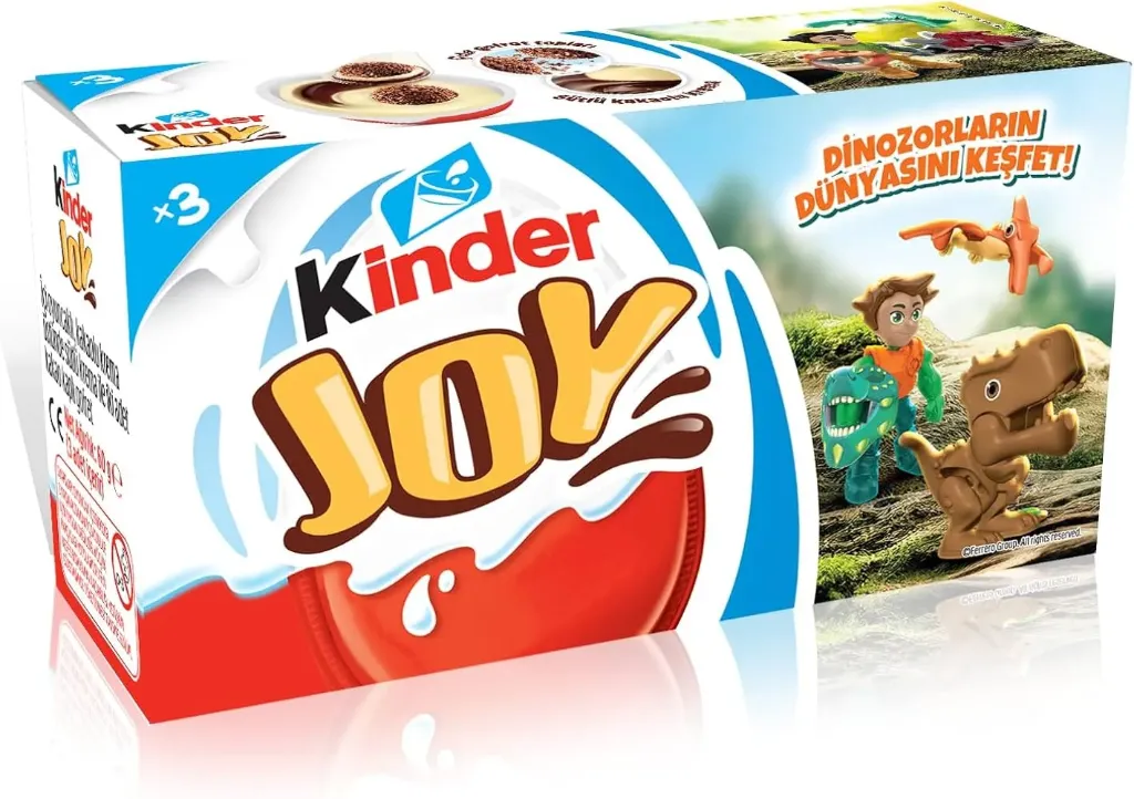 KINDER JOY T3 BOY 20G*3*32 - كيندر جوي 3قطع ولد 20جم*3*32