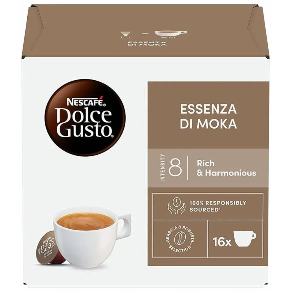كبسولات نسكافية دولسى جوستو ايسينزا دى موكا 144 جم NESCAFE DG CAPSULES ESSENZA DI MOKA 144 G