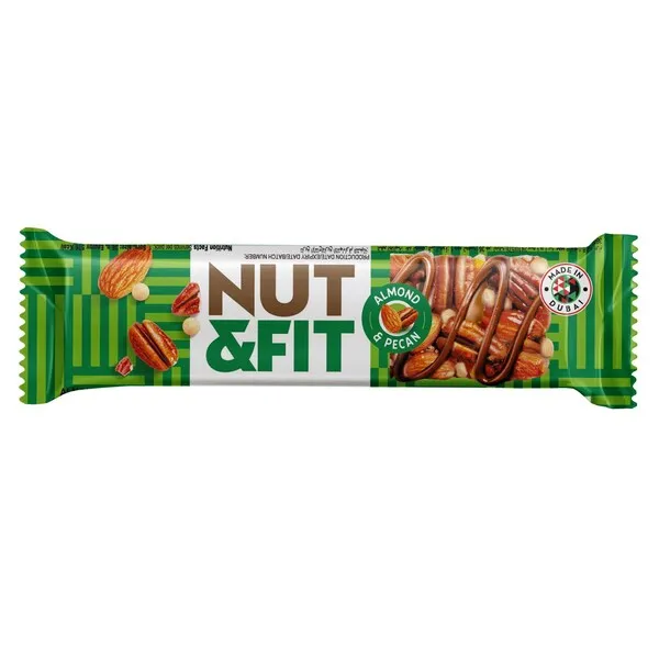 نوت اند فيت بار اللوز والخوخ  36 جم/NUT&FIT ALMONDS AND PEACH BAR 36 G