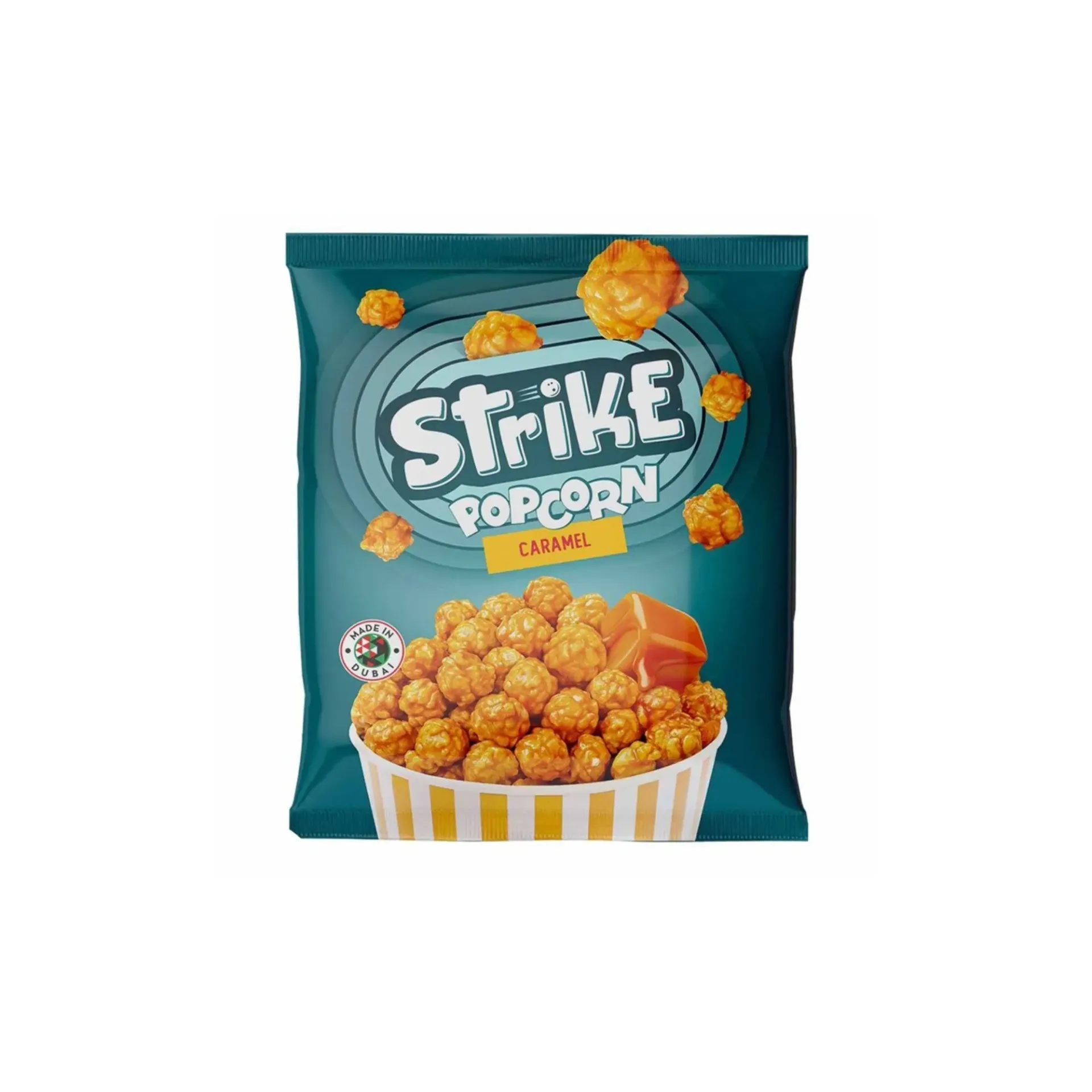سترايك بوب كورن بالكراميل 50 جم/STRIKE POP CORN WITH CARAMEL 50G