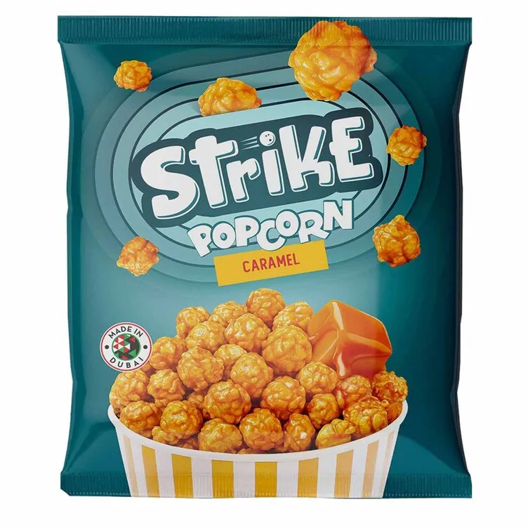 سترايك بوب كورن بالكراميل 140 جم/STRIKE POP CORN WITH CARAMEL 140G
