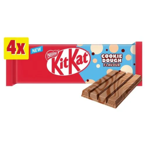 كيت كات 4 أصابع نكهة حشوة الكوكيز 4*41.5 جم/KITKAT 4 FINGERS COOKIE DOUGH FLAVOR 4*41.5 G