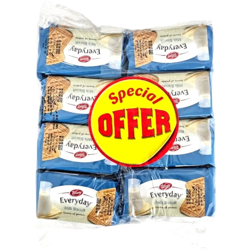 تيفانى بسكويت الحليب 3*8*40جرام عرض خاص/Tiffany MILK Biscuits 3*8*40g Special Offer