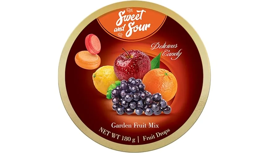 سويت اند ساور كاندى ميكس فواكة 180  جم SWEET AN SOUR CANDY MIX FRUITS 180 G