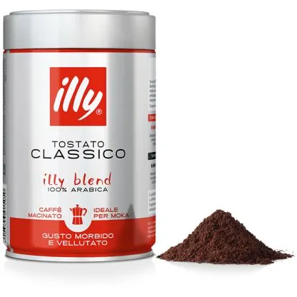 ILLY CLASSICO GROUNDED COFFE  250G - ايلى قهوة مطحونة كلاسيك 250جم