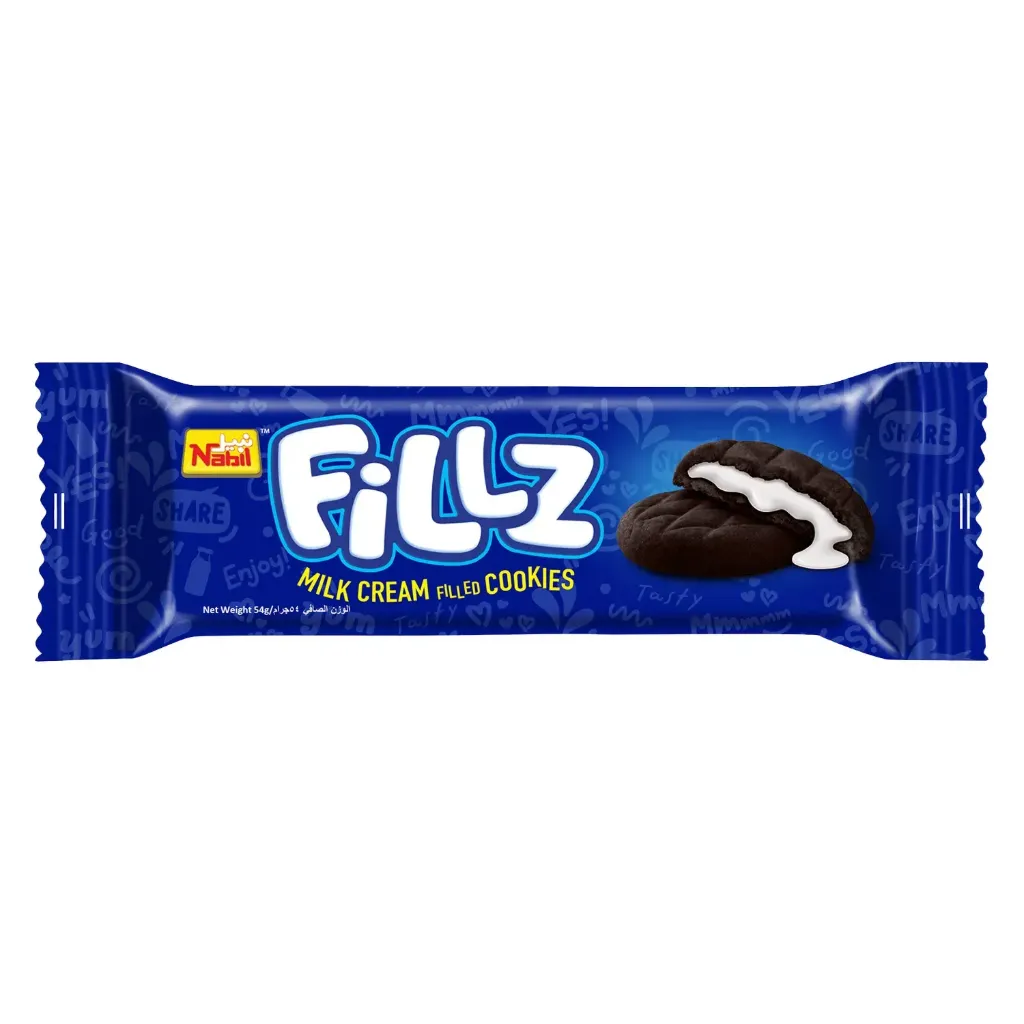 نبيل فيلز كوكيز بكريمة الحليب 12*54 جم /NABIL FILZ MILK CREAM FILLED COOKIES 12*54 G