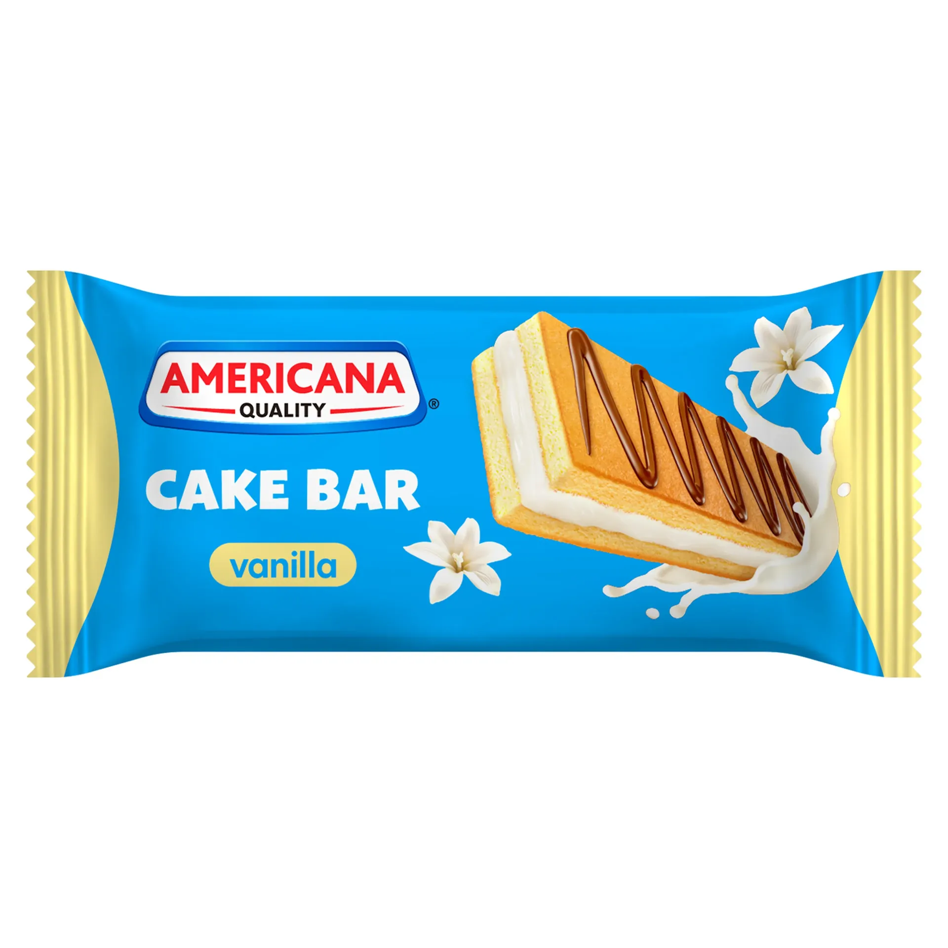 امريكانا بار كيك الفانيلا 10*20 جم/AMERICANA VANILLA CAKEBAR 10*20G