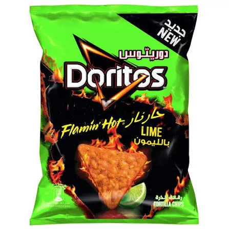 دوريتوس دايناميتا حار نار ليمون 45 جم/DORITOS DINAMITA FLAMING HOT LIME 45 G
