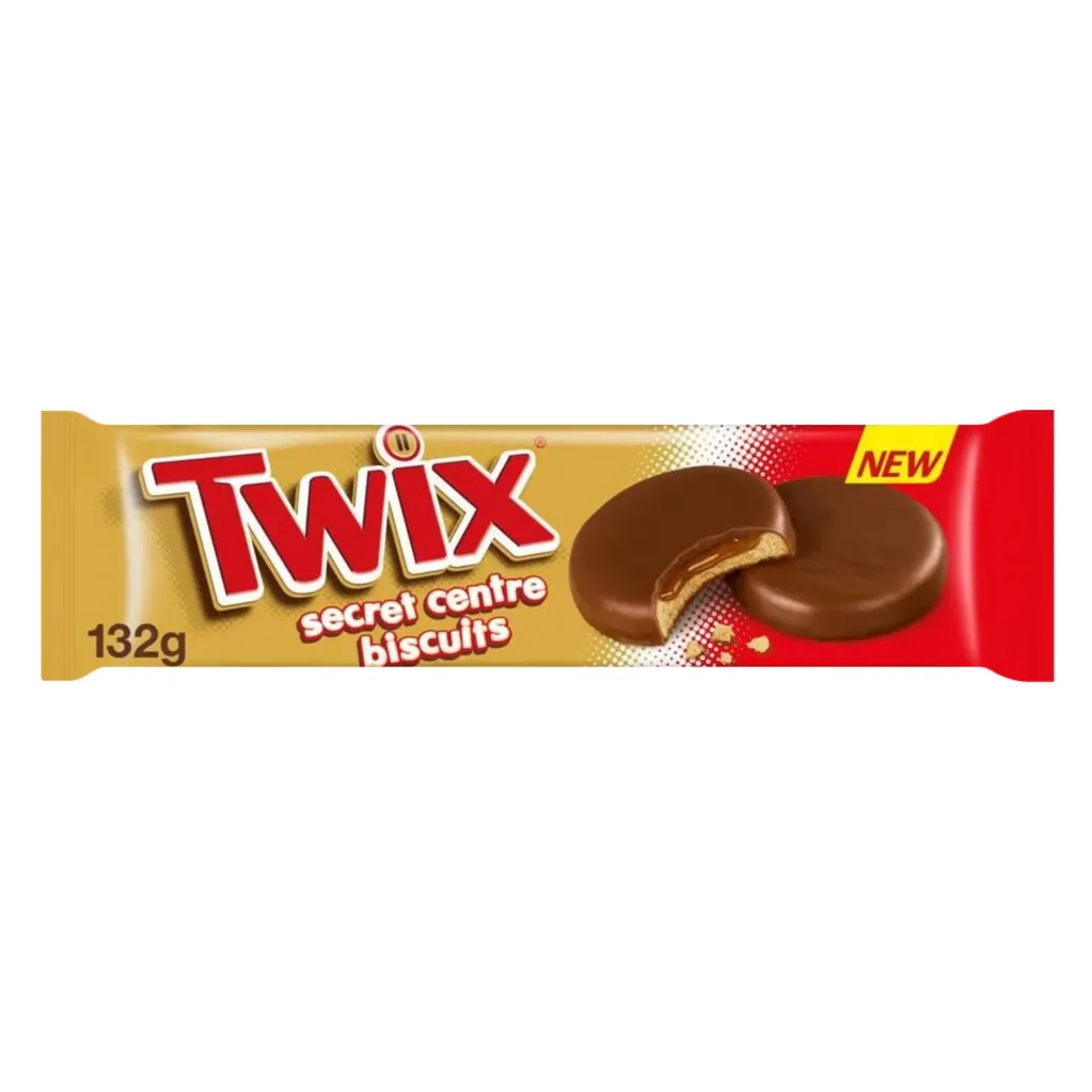 TWIX SECRET CENTRE BISCUITS 132 G/TWIX SECRET CENTRE BISCUITS 132 G