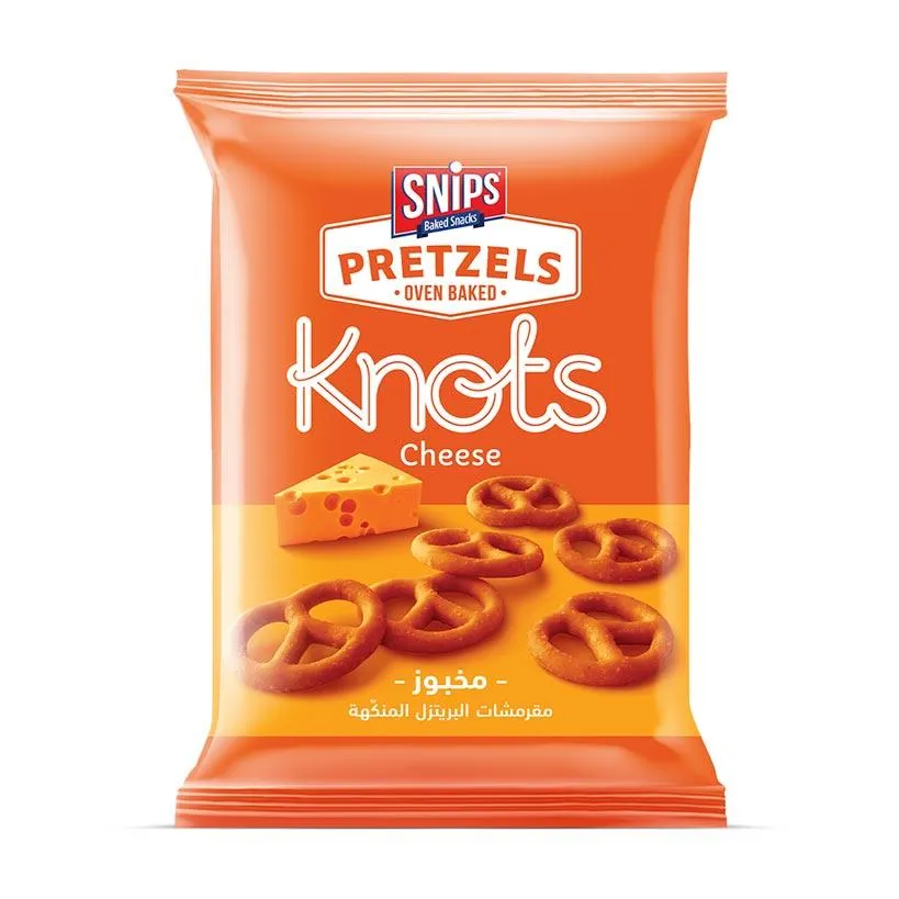 سنيبس سناك مخبوز مقرمشات البريتزل بالجبنة 30 جم/SNIPS BAKED SNACKS PRETZELS CHEESE 30 G
