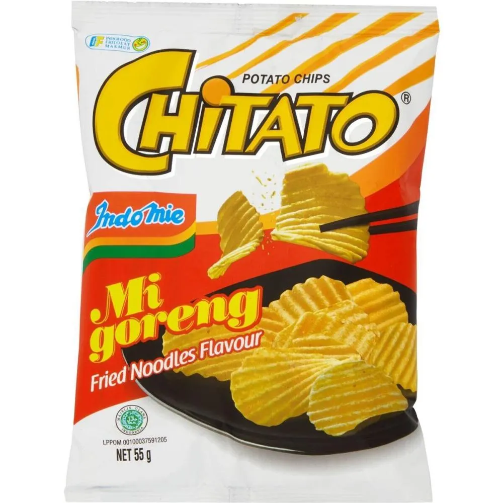 تشيتاتو بطاطس شيبس اندومى نكهة شعيرية مقلية 55 جم CHITATO POTATO CHIPS FRIED NOODLES FLAVOUR 55 G