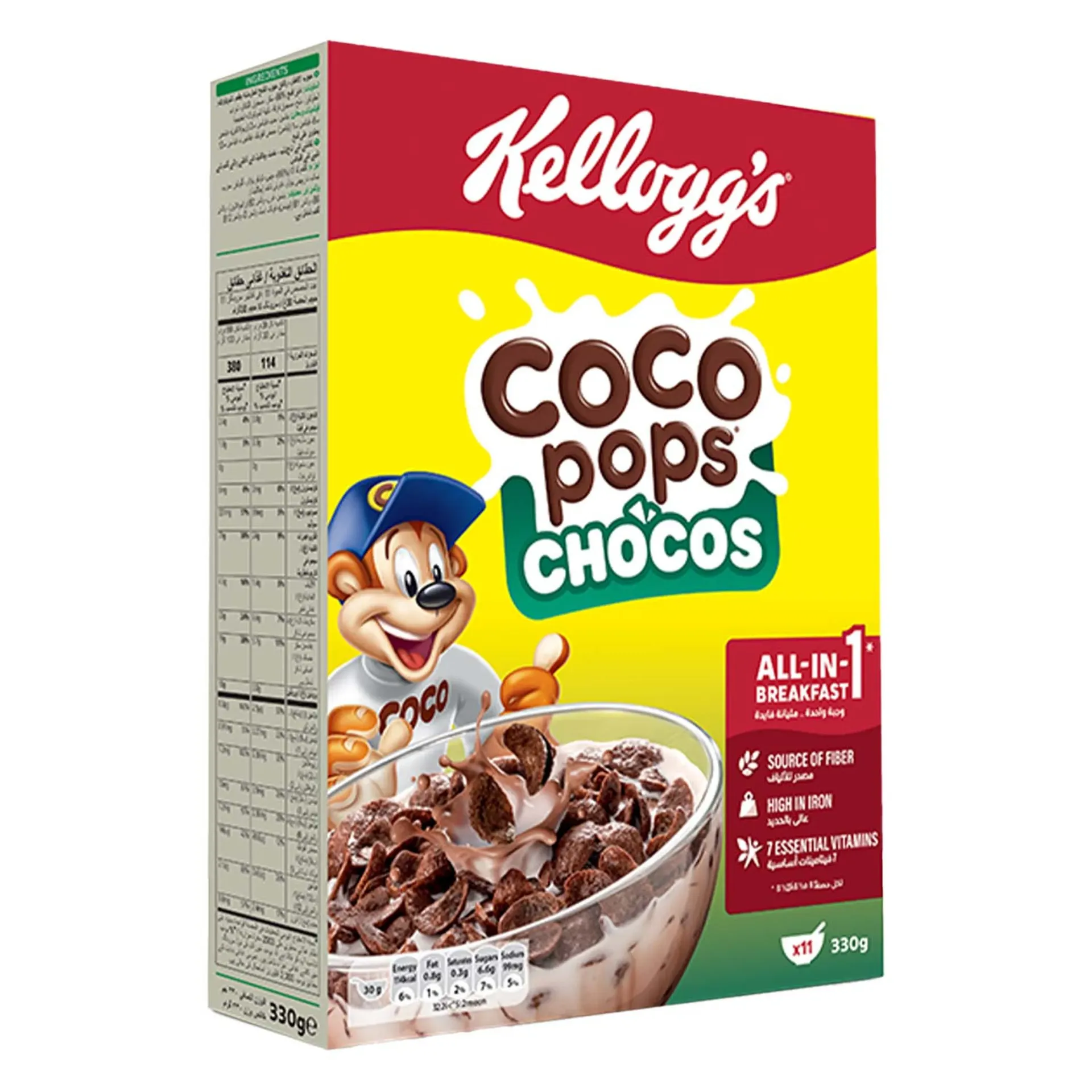 كيلوجز كوكو بوبس شوكو 330 جم/KELLOGG'S COCO POPS CHOCO'S 330 G