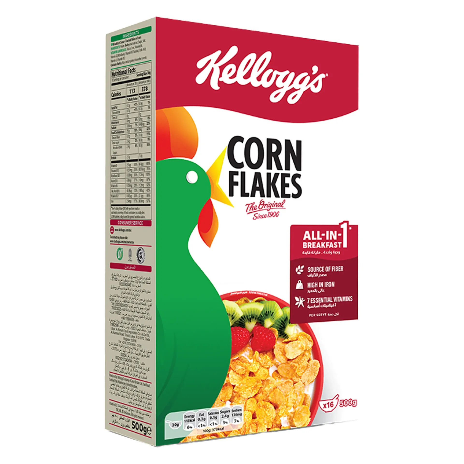 كيلوجز كورن فليكس 500 جم/KELLOGG'S CORN FLAKES 500 G