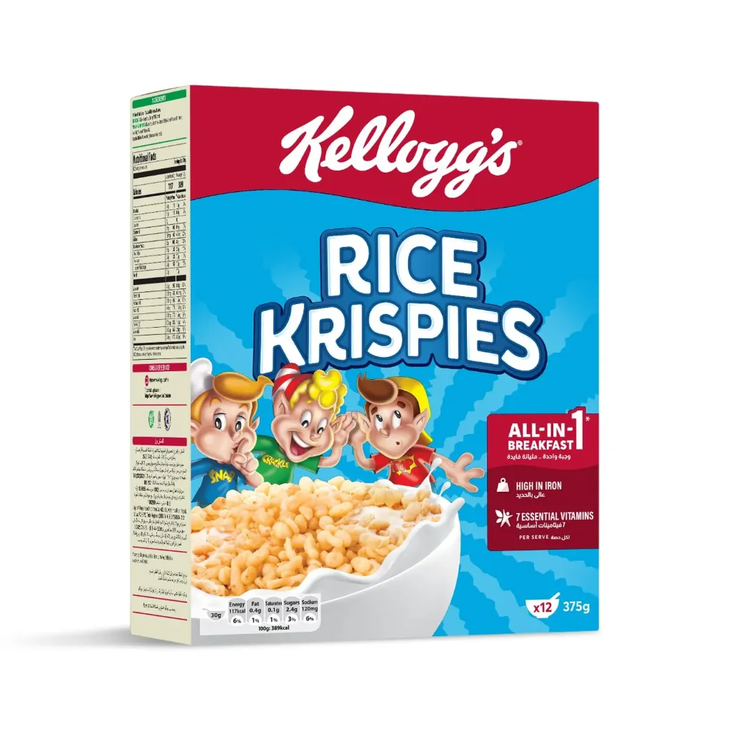 كيلوجز مقرمشات الأرز 375 جم/KELLOGG'S RICE CRISPIES 375 G