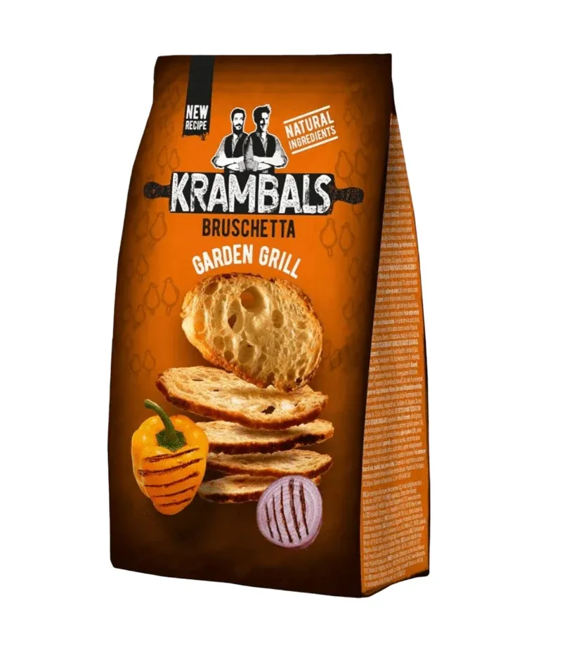 KRAMBALLS BRUSCHETTA GARDEN GRILL 70 G - مقرمشات كرامبلز بالخضار المشوى 70 جم
